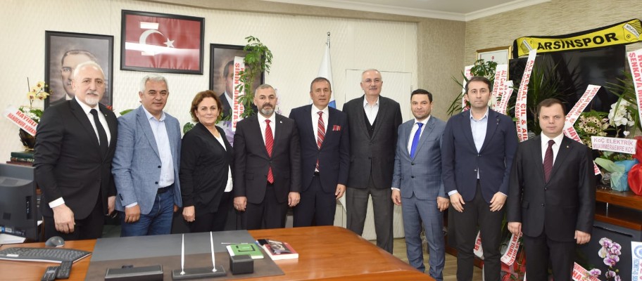 TTSO heyetinden Arsin Belediye Başkanı Bilgin'e ziyaret